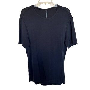 Lululemon Mens Black Pima Cotton Blend Short Sleeve T-Shirt Size M